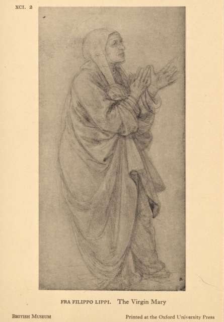 Anonimo — Fra Filippo Lippi. The Virgin Mary — insieme, recto